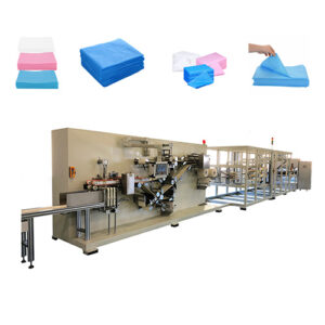 Non woven bed sheet folding machine